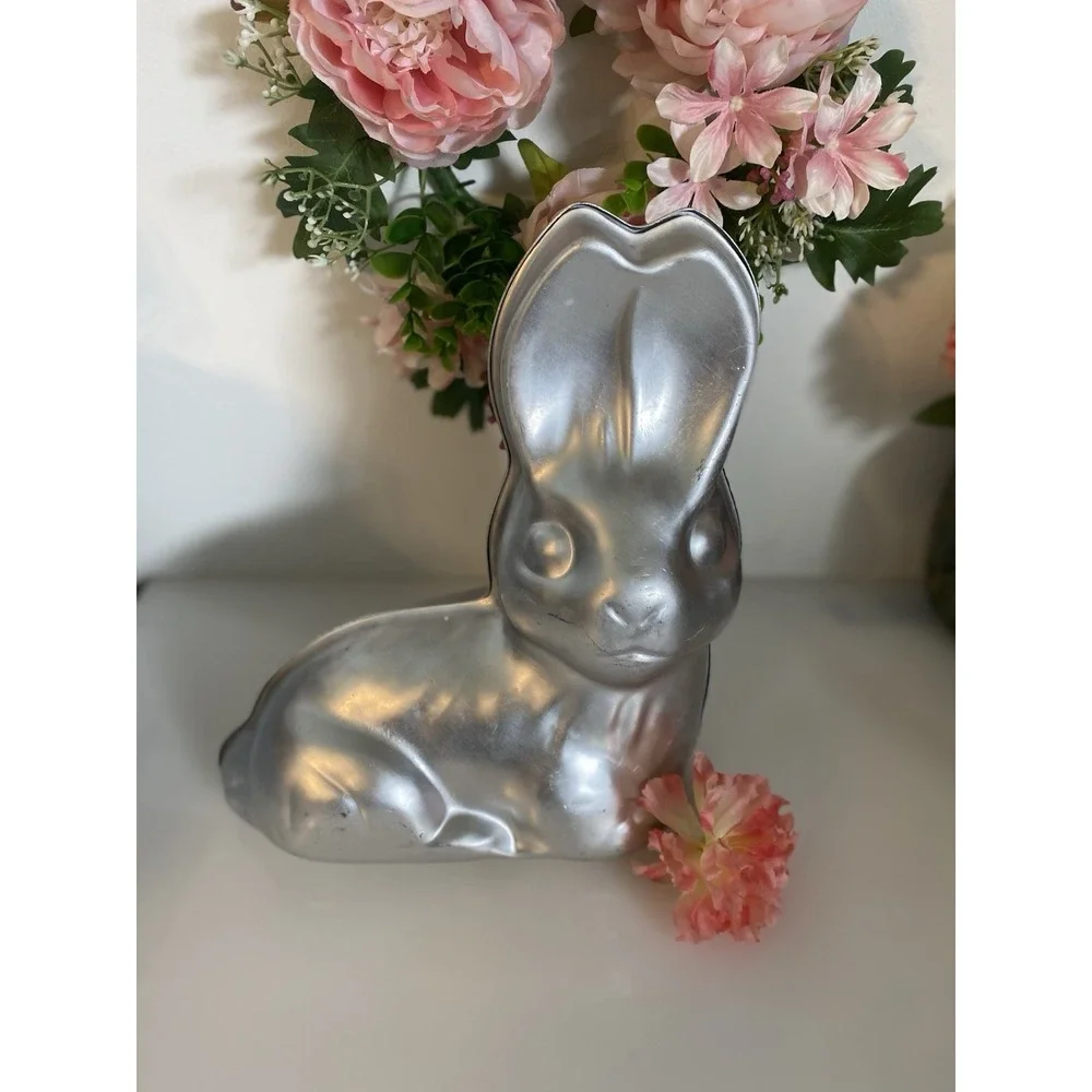 Vintage Wilton 1974‎ Large Double Sided 2 Piece 3D Rabbit Easter Bunny Cake Pan